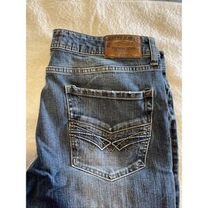 Seven7 Jeans Mens Size 36x 32 Straight Fit Premium Denim Blue